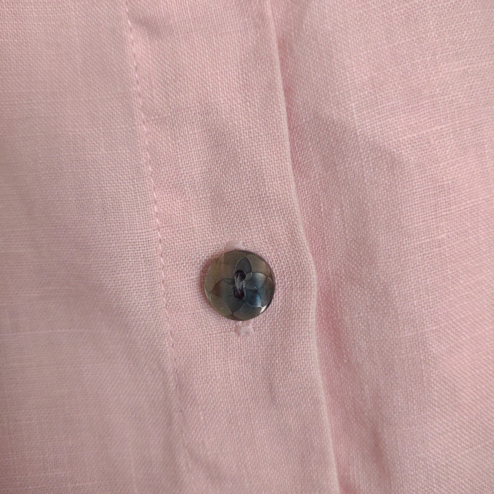 J Jill Women's Pink Linen Sleeveless Tank Top - Picture 6 of 10